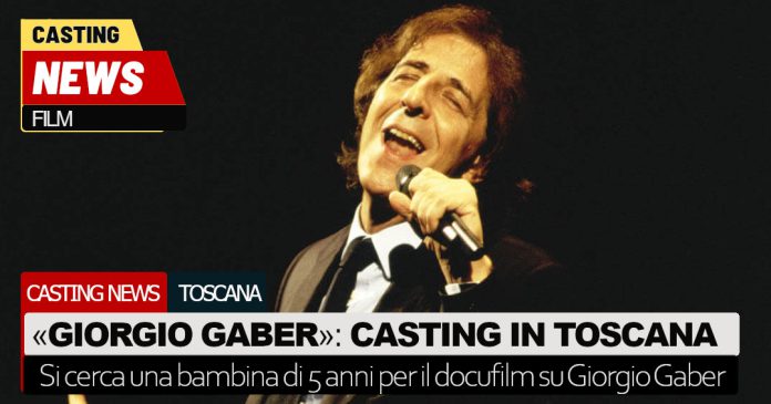 Giorgio Gaber casting in Toscana